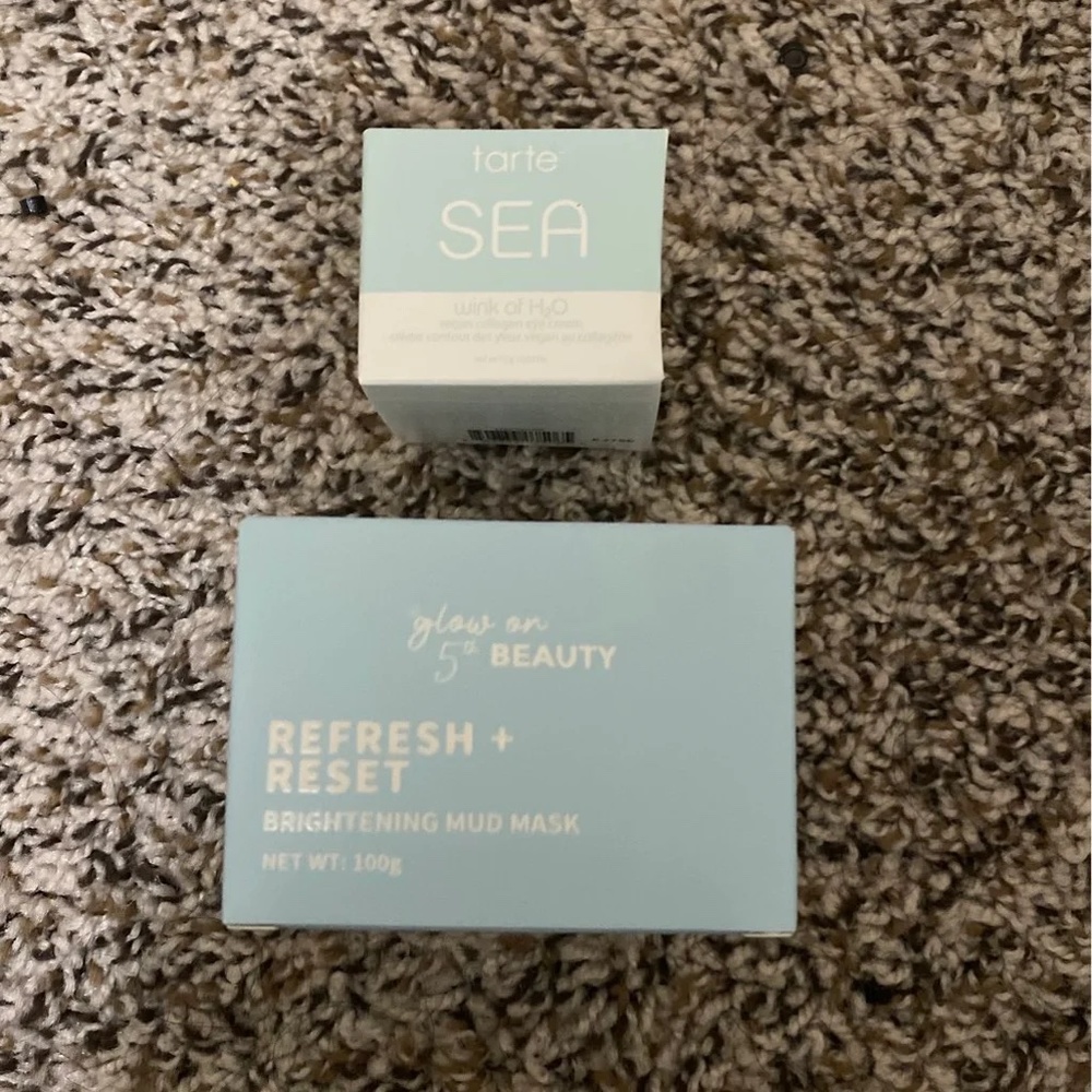 Tarte eye cream and Mud mask